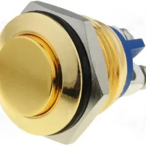 Schnäppchen Drucktaster 16mm Vollmetal Messing/Gold farbig max 2A 48V TYP-2