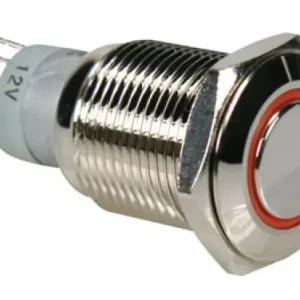 Meistverkauft Drucktaster R1600O 0,5A/230V SPDT mit orangener Beleuchtung Velleman