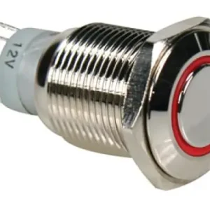 Drucktaster R1600R 0,5A/230V SPDT mit roter Beleuchtung Velleman Schnäppchen