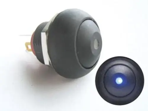 Drucktaster Taster R1396B mit blauer LED Beleuchtung Velleman Saisonangebot