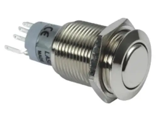 Drucktaster Taster R1601 0,5A/230V DPDT Velleman 2x UM Wechselkontakt Wochenendangebot