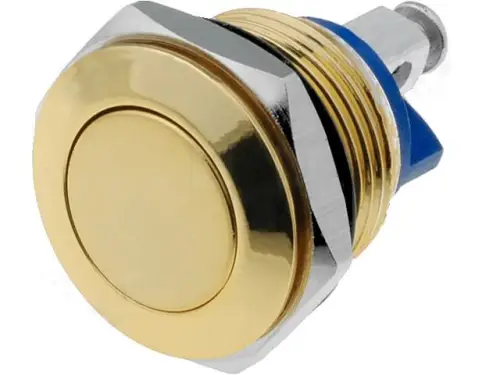 Vollmetal Drucktaster Messing Farben Goldgelb 1x EIN max 48V 2A Jetzt Kaufen