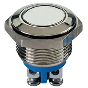 Billig Vandalismusschutz Drucktaster Taster Edelstahl R1800F 2A / 48VDC SPST 19mm