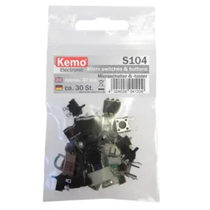 Neu Mikroschalter und Mikrotaster Sortiment ca 30Stück S104 Kemo