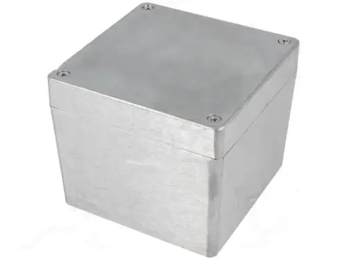 Aluminium Gehäuse Alu G137 IP65 hohe Schirmdämpfung 120x120x101mm Gainta Direktkauf