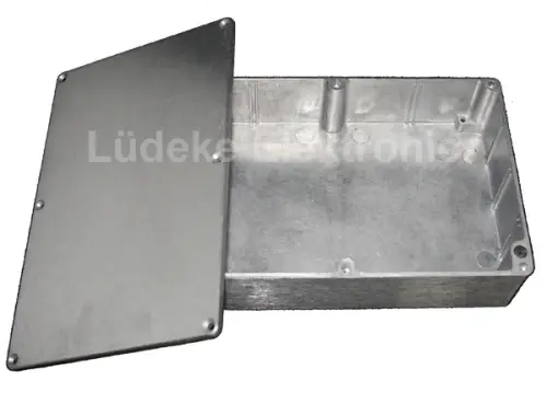 Neu Im Sortiment Gehäuse Alu G124 IP65 hohe Schirmdämpfung 222 x 146 x 55mm Velleman