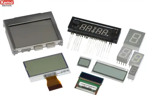 Billig LED & LCD Anzeigensortiment ca 10Stück verschieden sortiert Kemo S043