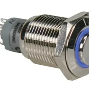 Schnäppchen Druckschalter R1710B 0,5A/230V SPDT blau beleuchtet Velleman