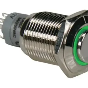 Heißes Angebot Druckschalter R1710G 0,5A/230V SPDT grün beleuchtet Velleman