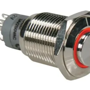 Geprüft Druckschalter R1710O 0,5A/230V SPDT orange beleuchtet Velleman