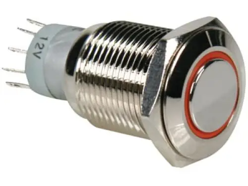 Druckschalter Raster R1610O 0,5A/230V SPDT orange beleuchtet Velleman Rabatt