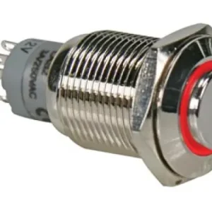 Nur Heute Druckschalter Raster R1710R 0,5A/230V SPDT rot beleuchtet Velleman 1x UM Wechselkontakt