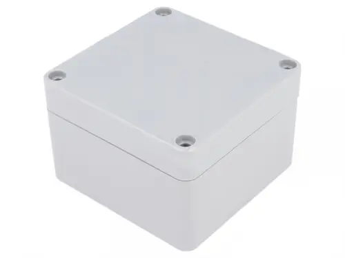 Neu Kunststoff Gehäuse ABS G366 IP65 grau 82 x 80 x 55mm