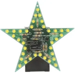 Blinkender LED-Stern mit gelben LEDs 9V MK169Y Velleman Bausatz WHADDA WSSA169Y Zertifiziert