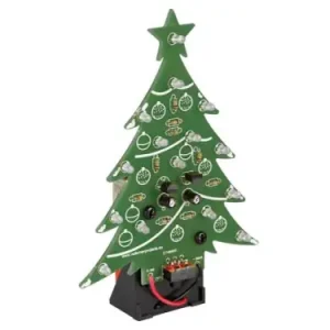 Solange Der Vorrat Reicht LED Weihnachtsbaum mit blauen 3mm LEDs 9V MK100B Velleman WHADDA WSSA100B Bausatz