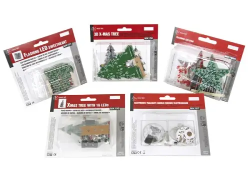 Weihnachtssortiment 5 Bausätze von MKSET2 Velleman Bausatz Nur Heute