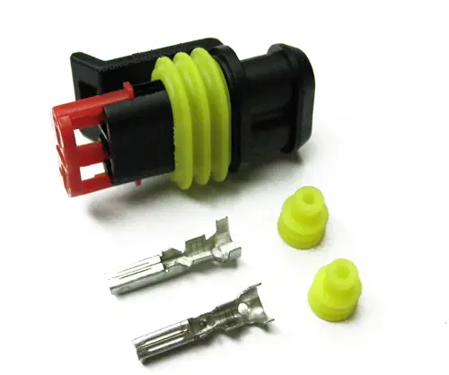 Superseal KFZ Steckverbinder Kupplung Wasserdicht 2-polig SET 0,75-1,5mm² Versand Am Gleichen Tag