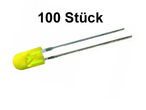 LED 5 mm Standard trüb gelb 100 Stück CL5135D Markenware