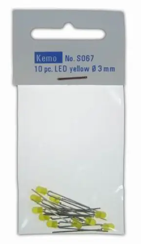 Günstig LED Ø 3 mm gelb 10 Stck. S067 Kemo
