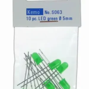 Knallerangebot LED Ø 5 mm grün 10 Stck. S063 Kemo