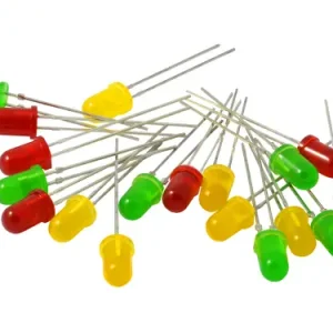 LEDs rot grün gelb, Ø 5 mm 18 Stck. S050 Kemo Markenprodukt