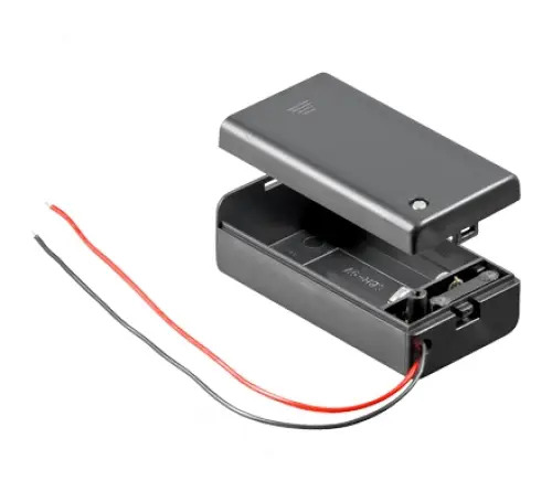 Jetzt Bestellen Batteriehalter 1 x 9 Volt Block geschlossen OHNE Schalter mit Kabel