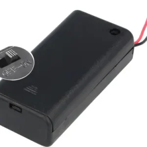 Billig Batterie Halter für 2 x Mignon AA mit Deckel, Schalter und Kabel