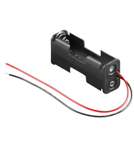 Angebot Batteriehalter 2x Mignon AA mit Anschlusskabel kurze Version