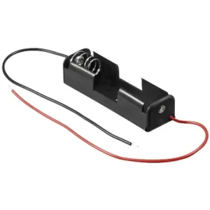 Batteriehalter für 1 x UM 3K Mignonzelle AA mit Anschlusskabel Zertifiziert