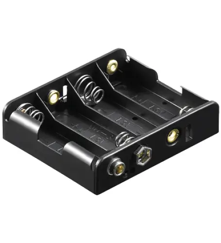 Nur Heute Batteriehalter für 4 x Mignonzelle AA flach 4xUM3F