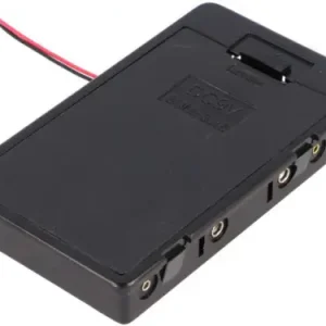 Batteriehalter für 6x Mignon AA Batterien Einbaugehäuse Flach mit Deckel und Anschlußleitung Günstig