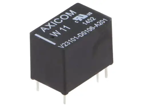 TE Connectivity Axicom Subminiatur Relais Kunststoff 12V DC max 2A V23101-D0106 Schneller Versand