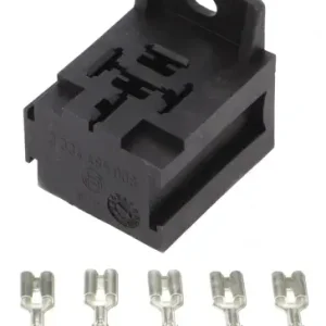 KFZ Relaissockel Anreihbar inkl 5x Flachsteckhülsen 6,3mm mit Rastzunge max 30A Ausverkauf