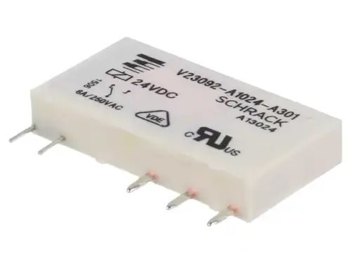 TE connectivity Schrack Relais V23092-A1024-A301 24V DC max 250V/6A Nur Für Kurze Zeit