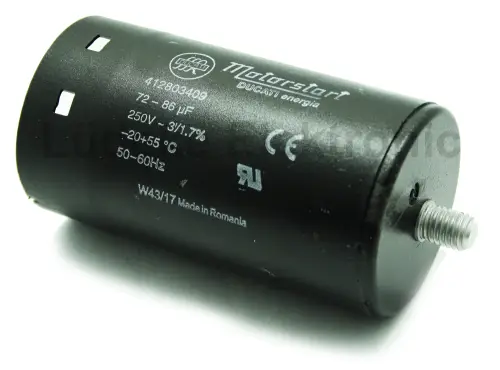 Ducati Motor Anlaufkondensator Motorstart 250V AC 80uF 4.12.80.3.409 Top-Seller