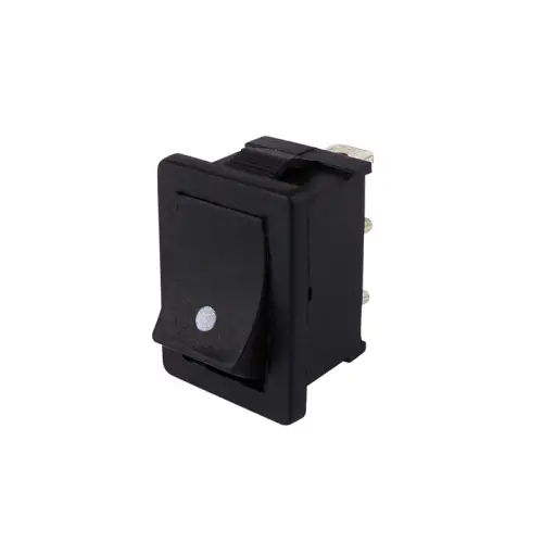 TASTER Wipptaster EIN / (EIN) schwarze Wippe mit Punkt - Taster mit Wechselkontakt Heißes Angebot